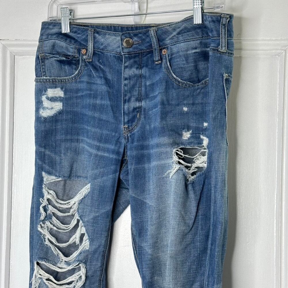 American Eagle Outfitters TOMGIRL Distressed Jeans Women's Size 6 - Picture 2 of 10